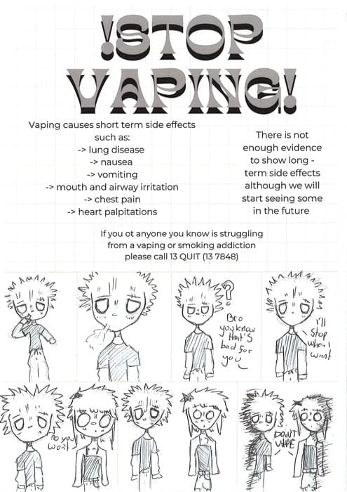 Sunbury Downs College for their comic strip poster